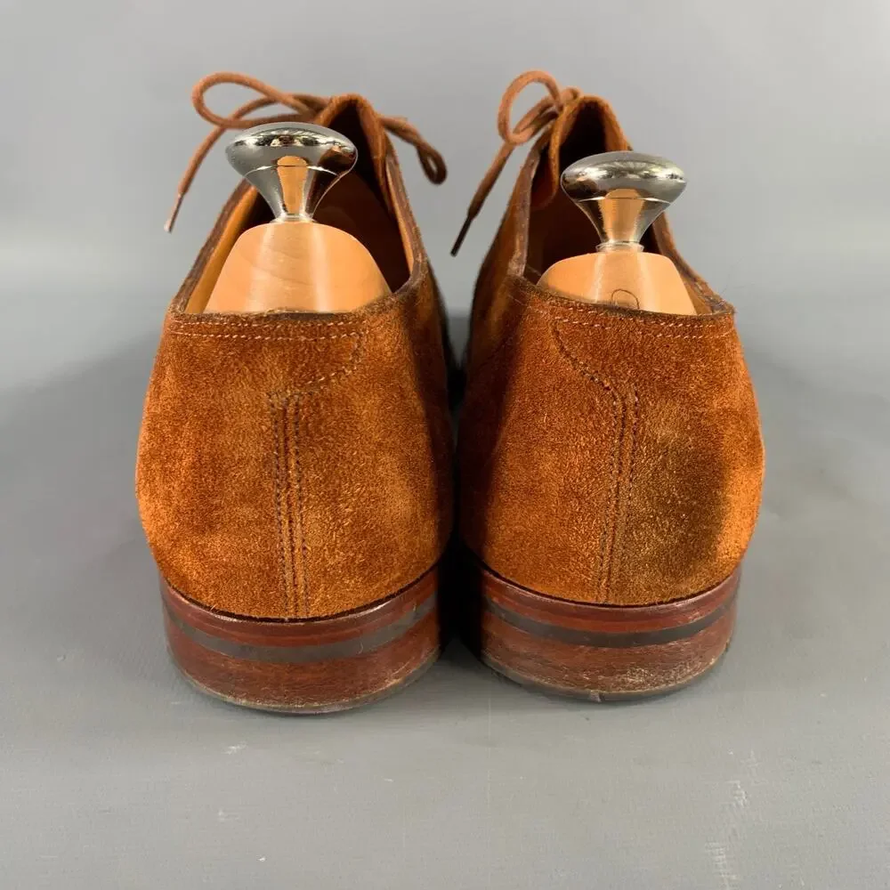 JOHN LOBB Size 9 Camel Leather Pointed Toe Lace Up Shoes - Picture 3 of 8